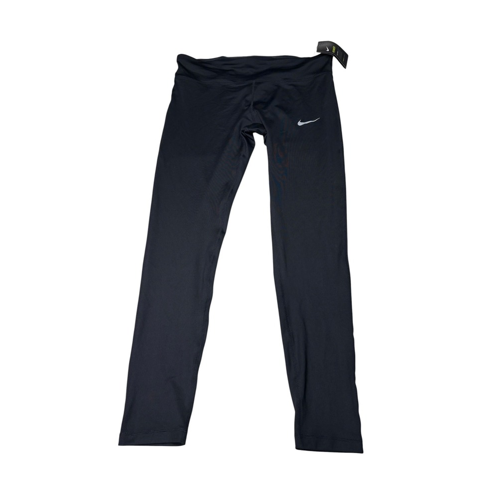 NWT Nike Power Essential Running Tights Womens XL W32 L28 Black Dri-FIT Leggings
